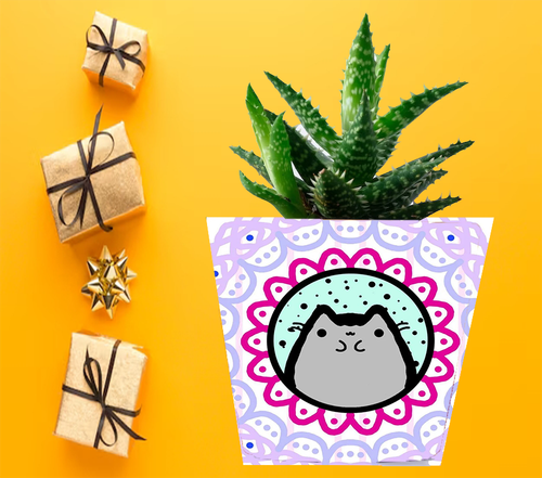 Doniczka do kwiatów/roślin - Pusheen - Kotek na Arena.pl