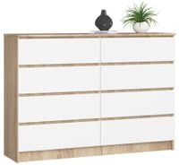 KOMODA K140 8SZ CLP PK SONOMA / BIAŁA