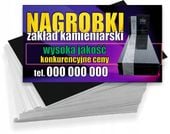 Wizytówki reklamowe 200 szt różne wzory ZAKŁAD KAMIENIARSKI NAGROBKI