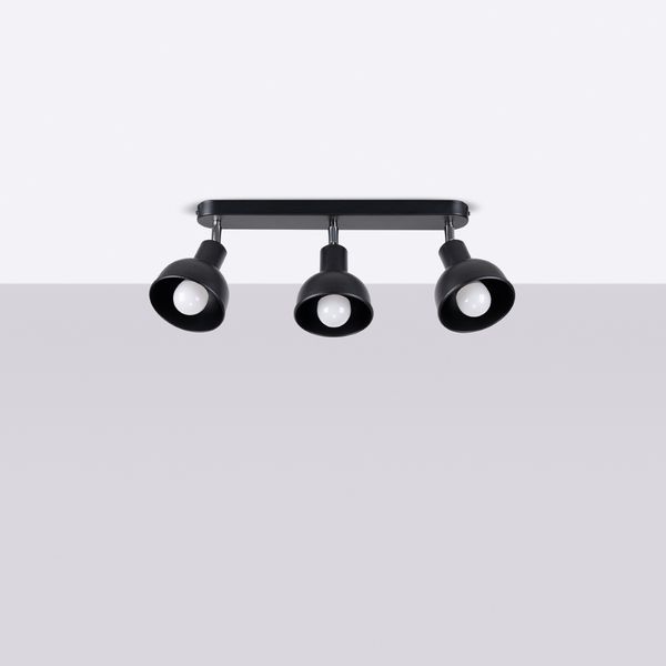 Plafon ELBA 3 czarny zdjęcie 2