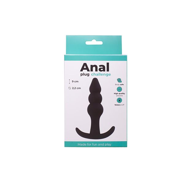 Anal Plug Black Beaded zdjęcie 2