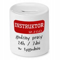 Dla Instruktora Skarbonka Instruktor Sp. Z O.o Z Nadrukiem Ze Zdjęciem