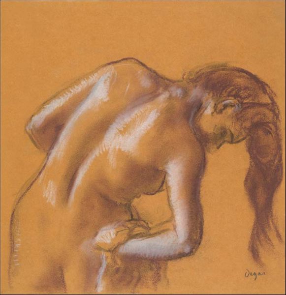 Nude lady, Edgar Degas - plakat 30x30 cm zdjęcie 1