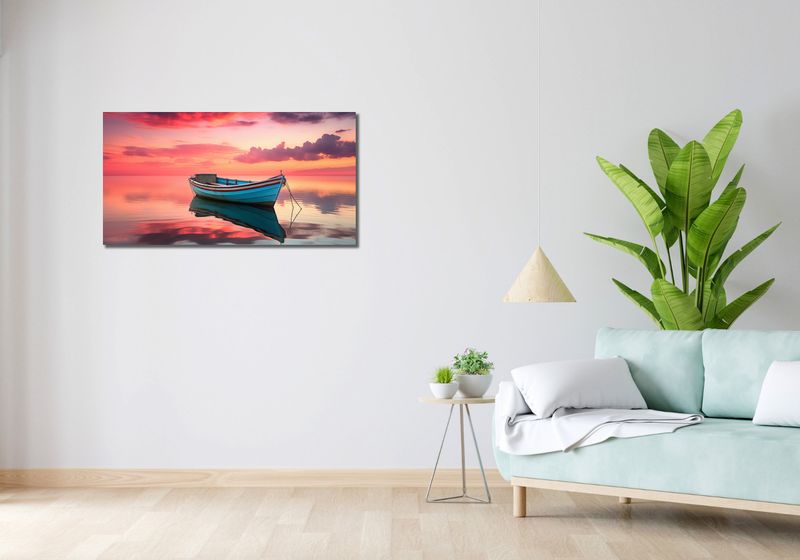 Obraz 100x50cm Spokój przed Połowem zdjęcie 2