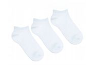Skarpetki Męskie Klasyczne Bawełniane Białe Stopki MORAJ 3-PARY 43-45