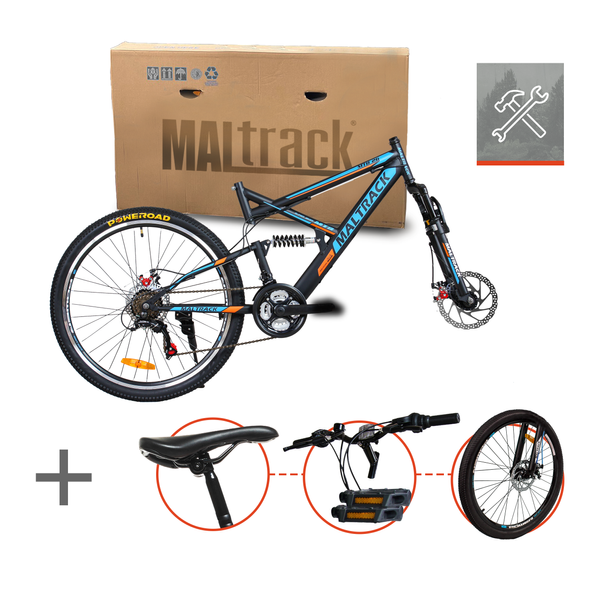 Rower Górski MTB MalTrack Target BLUE-ORANGE 26" zdjęcie 6