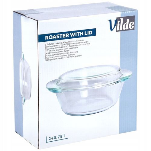 Naczynie ŻAROODPORNE szklane pieczenia do zapiekania forma brytfanka na Arena.pl