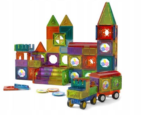 KLOCKI MAGNETYCZNE KONSTRUKCYJNE DUŻE PANELE EDUKACYJNE 3D DLA DZIECI 149EL na Arena.pl