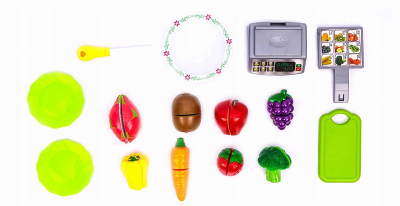 LT118 KOSZYK Z OWOCAMI I WARZYWAMI NA RZEPY DO KROJENIA owoce warzywa zdjęcie 5