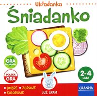 GRA PLANSZOWA UKŁADANKA ŚNIADANKO GRANNA
