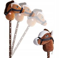 KOŃ NA KIJU ZABAWKA GŁOWA KONIA HOBBY HORSE KONIK GRZYWA DŹWIĘK