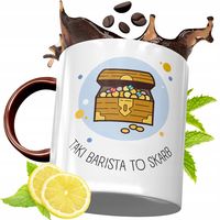 Kubek Bordowy Dla Baristy Na Urodziny Prezent Z Nadrukiem Ze Zdjęciem