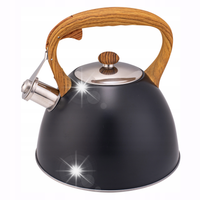 Czajnik tradycyjny stalowy Kamille czarny 0854 CZARNY 2.7 L