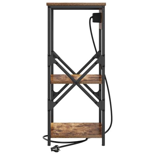 Szafka Nocna z półką 2 pcs Wędzony dąb 41 x 31 x 76 cm na Arena.pl