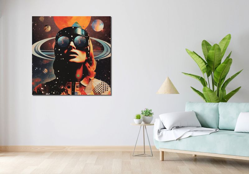 Obraz 100x100cm Kosmiczne Wizje zdjęcie 2