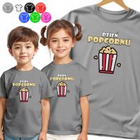 KOSZULKA DZIECIĘCA - NA DZIEŃ POPKORNU DNI SZKOLNE POPCORN - 134 M