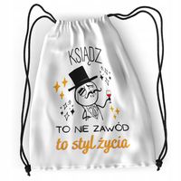 Plecak Sportowy Szkolny Księdza Worek Torba Z Nadrukiem Ze Zdjęciem