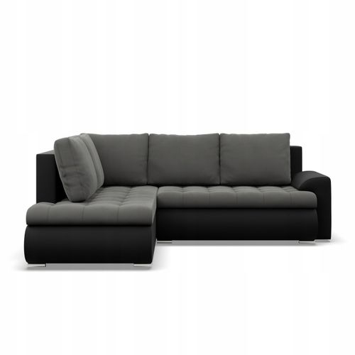 NAROŻNIK FORESTA XL POPIEL CZARNY KANAPA Rozkładana Rogówka Wygodna na Arena.pl