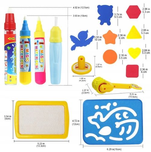 DUŻA MATA WODNA DO MALOWANIA WODĄ PIECZĄTKI 120x90 na Arena.pl