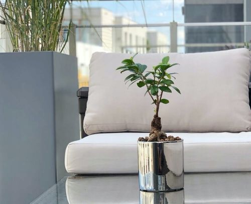 Doniczka Osłonka Ceramiczna Walec Srebrny Do Kwiatów i Kompozycji 15 cm na Arena.pl