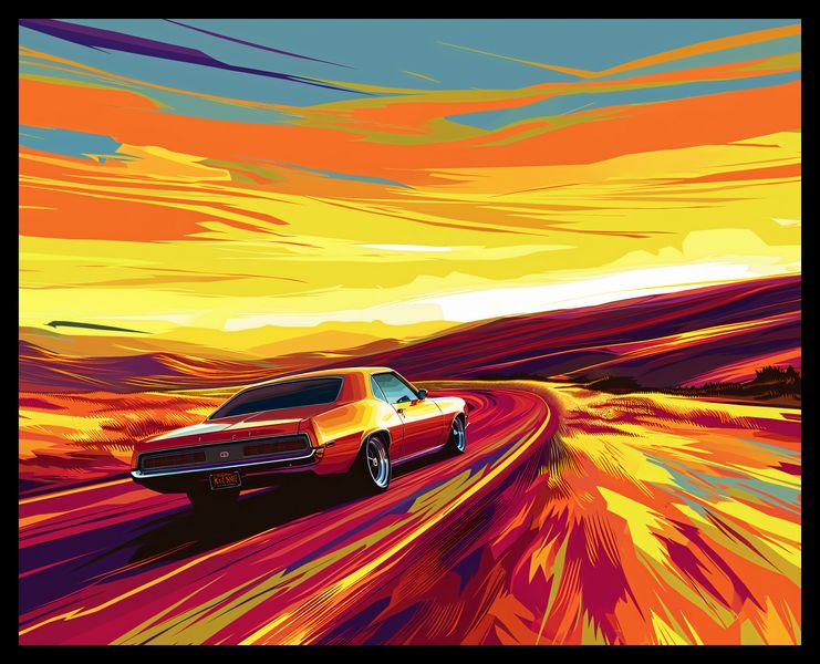 Plakat 50x40cm Pędź Przed Siebie zdjęcie 2