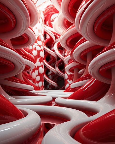 Plakat 40x50cm Czerwone Wiry zdjęcie 1