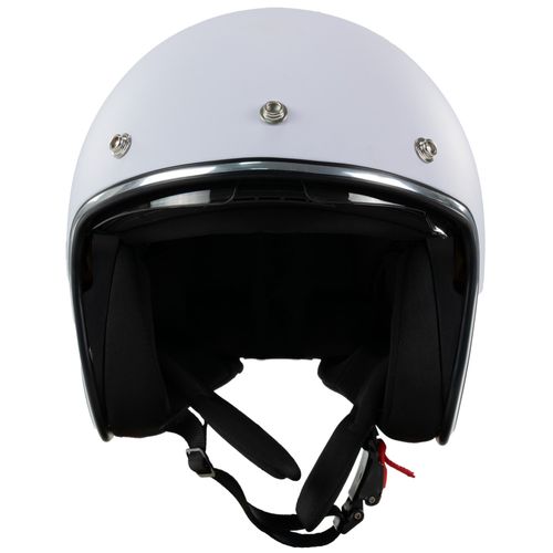 Kask na skuter motocyklowy otwarty z daszkiem BB 588 -przyciemniona blenda M biały mat na Arena.pl