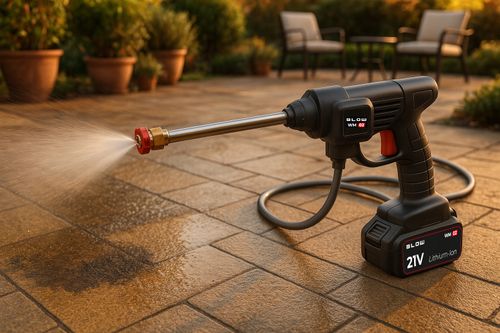 MYJKA CIŚNIENIOWA AKUMULATOROWA DO OKIEN OGRODU KOSTKI 2X AKUMULATOR ZESTAW na Arena.pl