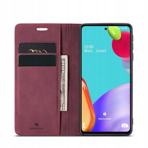 Spacecase Wallet Galaxy A52 5G Red zdjęcie 14
