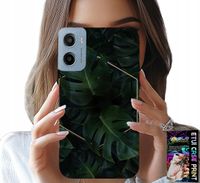 ETUI DO MOTOROLA E15 / G05 - ELEGANCKIE LIŚCIE MODNE WZORY NA CASE