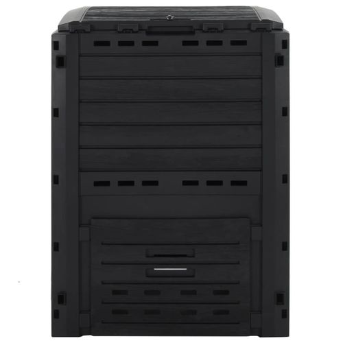 Kompostownik ogrodowy, czarny, 280 L, polipropylen na Arena.pl