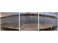 70X50CM OBRAZ MOLO JEZIORZE ŚCIAN