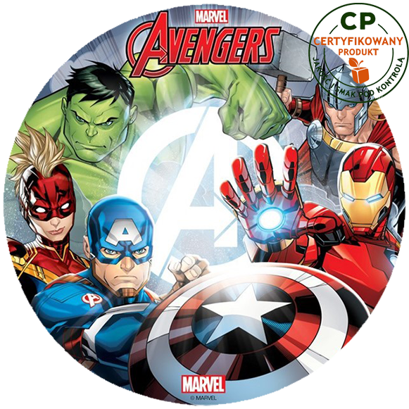 Opłatek na tort Avengers zdjęcie 1