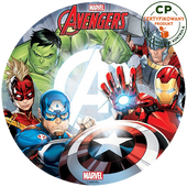 Opłatek na tort Avengers
