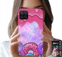 ETUI DO SAMSUNG A12 / M12 - SŁODKIE DONUTY Z LUKREM W TLE + SZKŁO