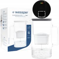 Szklany dzbanek filtrujący Wessper FutureFlow Aquamax + 1x Filtr Wkład