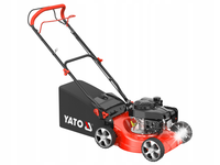 YATO KOSIARKA SPALINOWA 41cm BEZ NAPĘDU 123cm³ KOSZ 40L 7 STOPNI REGULACJI