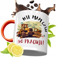 Kubek Pomarańczowy Dla Pracownika Prezent Z Nadrukiem Ze Zdjęciem