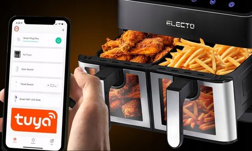 PODWÓJNA FRYTKOWNICA AIR FRYER BEZTŁUSZCZOWA DWUKOMOROWA 8L WIFI na Arena.pl