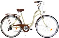 Rower Dallas City 28" 7spd - kremowy z brązem