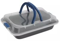 Forma do PIECZENIA Ciast Sernika Mięs Blacha Z Pokrywką KLIPSEM Uchwyt 4197