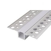 PROFIL LED ALUMINIOWY 2M Z MLECZNYM KLOSZEM ANODOWANY ALUMINIUM