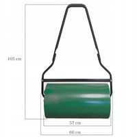 WALEC OGRODOWY STALOWY DO TRAWY TRAWNIKA max 60 kg