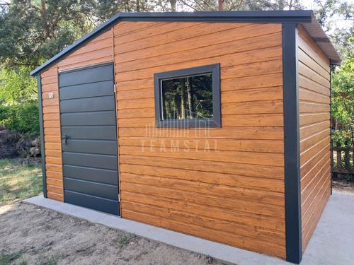 Schowek domek ogrodowy 3x2m drzwi 2x okno drewnopodobny TS1081 na Arena.pl