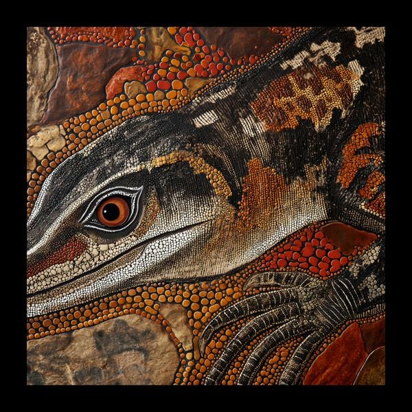Plakat 20x20cm Oko Jaszczurki zdjęcie 2