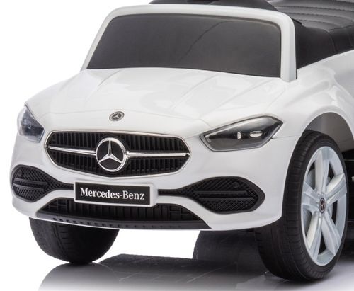 Mercedes C-Class Pojazd Z Rączką Dla Dzieci Jeźdźik Autko Pchacz Biały 12m+ na Arena.pl