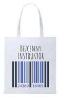 Torba Biała Eco Shopper Dla Instruktora Prezent Z Nadrukiem Ze Zdjęciem