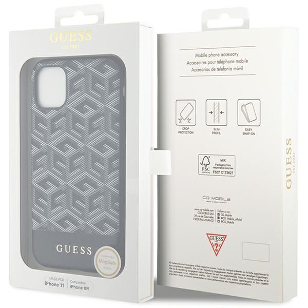 Etui Guess do iPhone 11, iPhone XR, Czarny, MagSafe zdjęcie 8