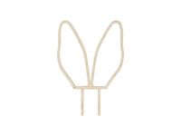 Drewniany topper uszy królika, 20 cm