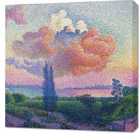 Obraz 70x70cm The Pink Cloud, Henri-Edmond Cross Vintage do Salonu